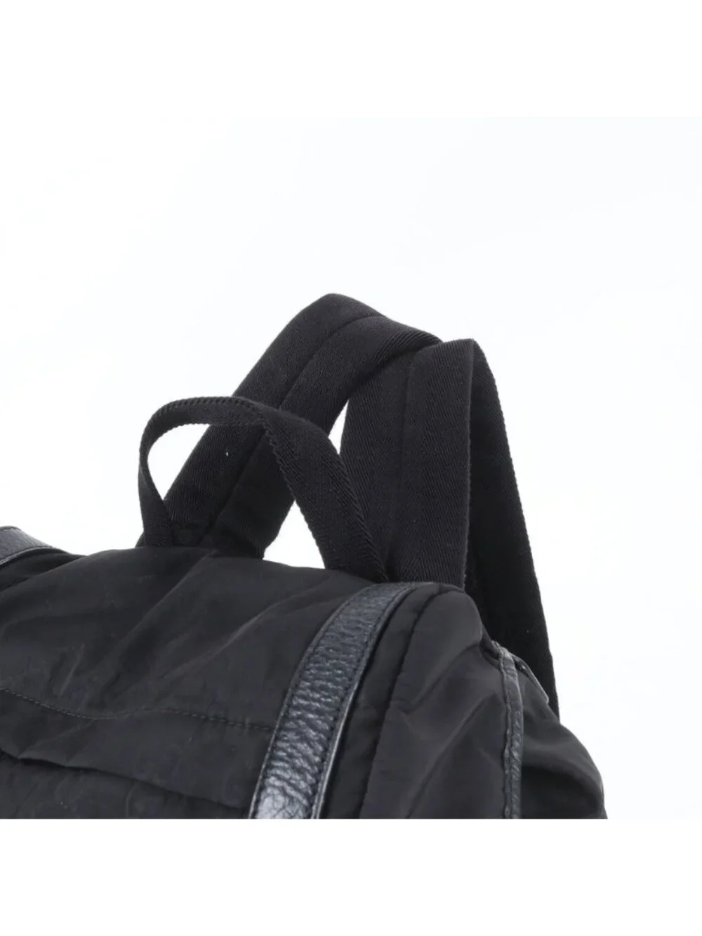 Gucci GG Nylon Leather Backpack Shoulder Bag